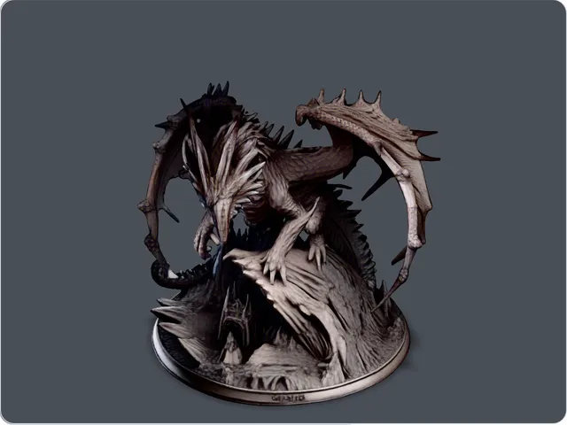 Magnificent Dragon on Mountain
